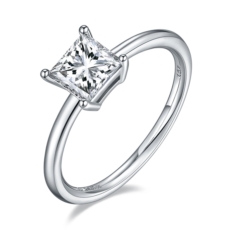 square-cut prong setting ring