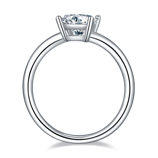 square-cut prong setting ring