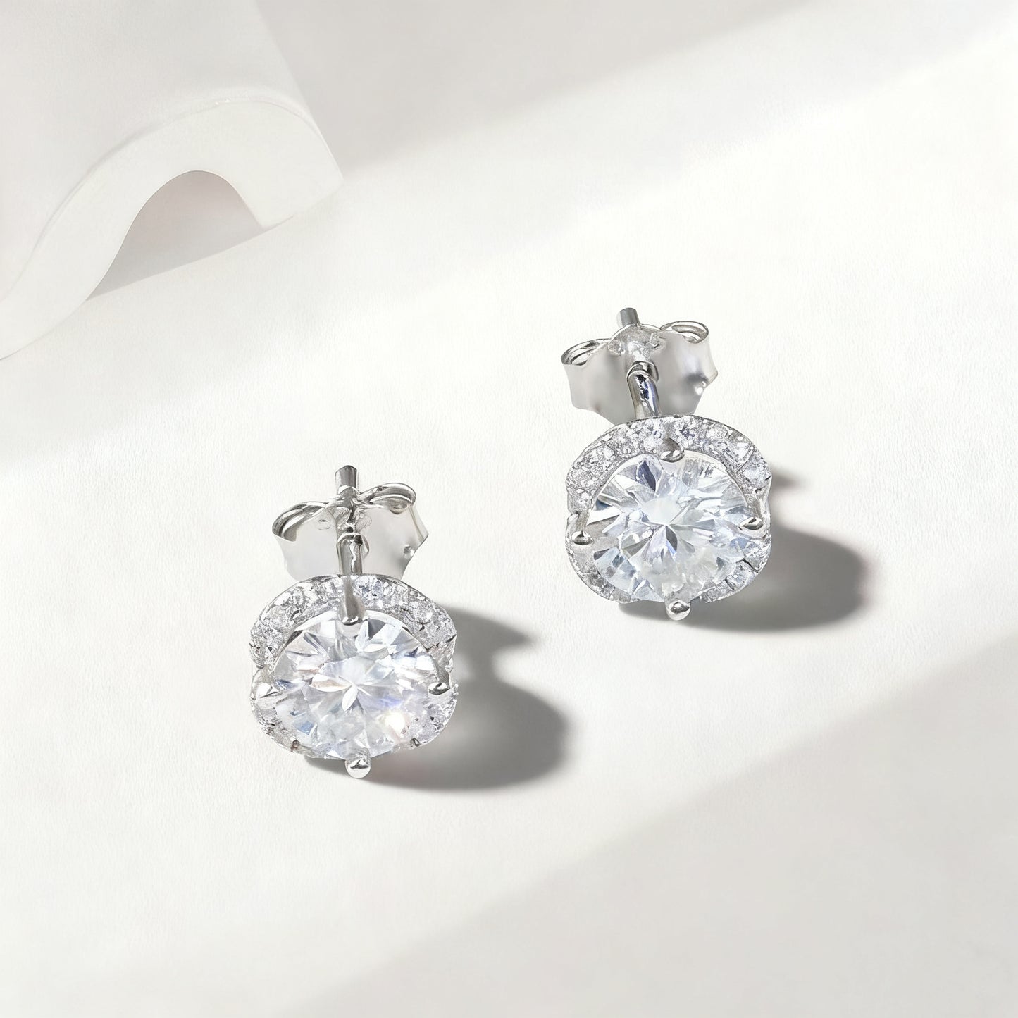 vintage fleurette twirl studs