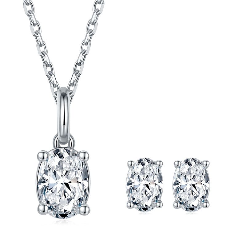 classic egg-shaped stud earrings